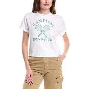 Original Retro Brand Womens Hamptons Tennis Club T-Shirt, White